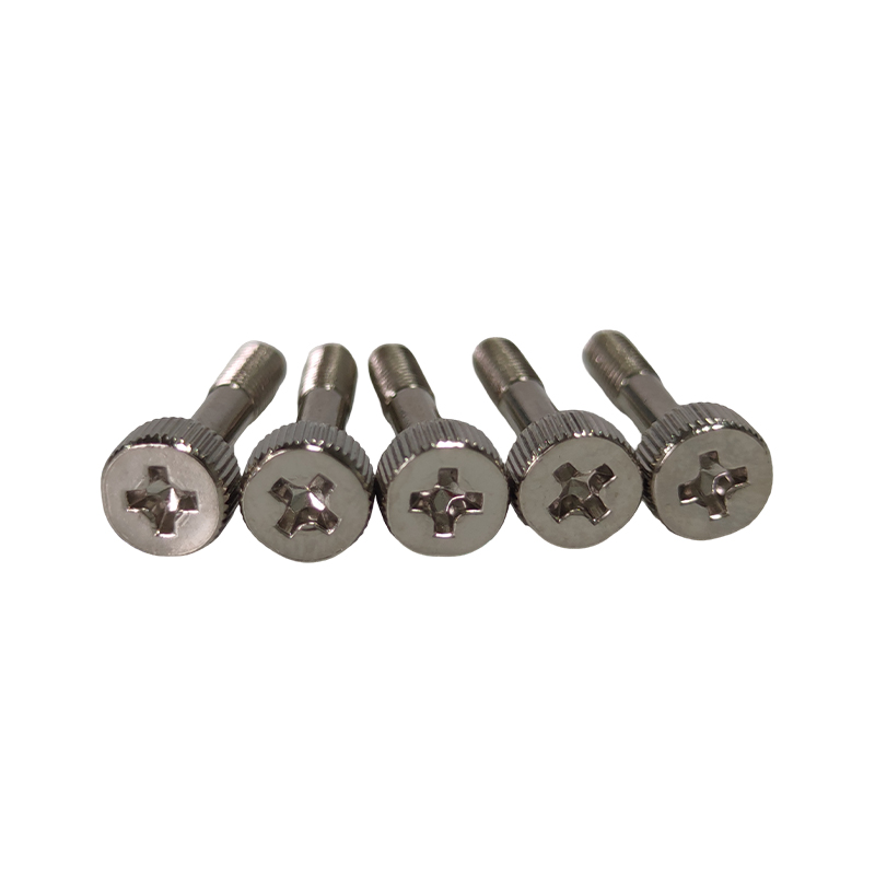 Knurled Phillips Head Hand-Tightened Half-Thread Screws