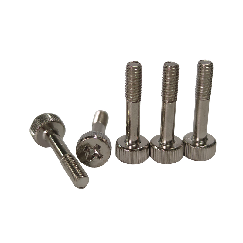Knurled Phillips Head Hand-Tightened Half-Thread Screws